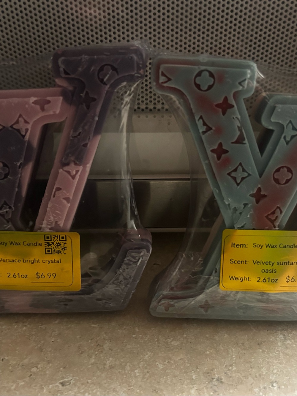 Designer shaped Soy Wax Candle $6.99 each multiple